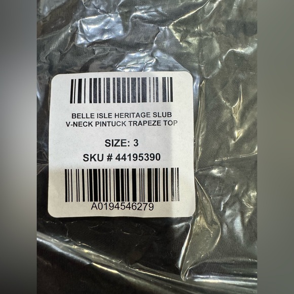 NWT Torrid Belle Isle heritage slub v-neck pintuck trapeze top size 3X - Picture 9 of 11